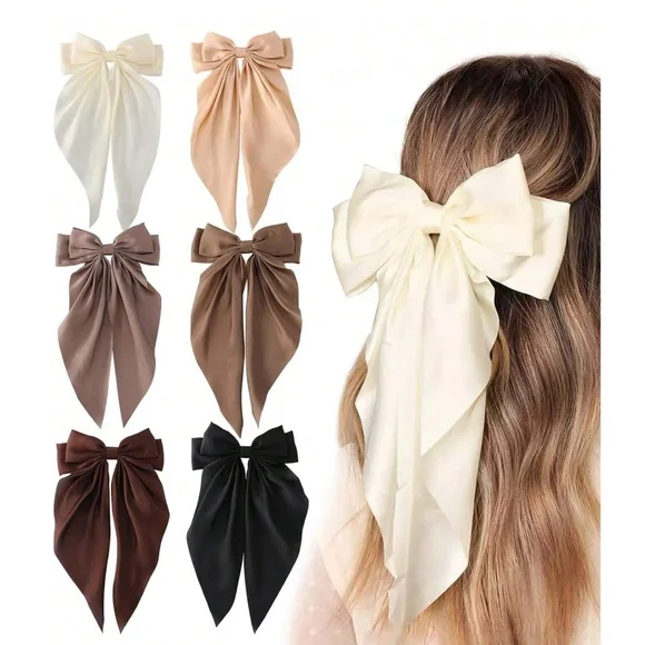 Romantic Bow Hair Clips - Picture 2 of 5